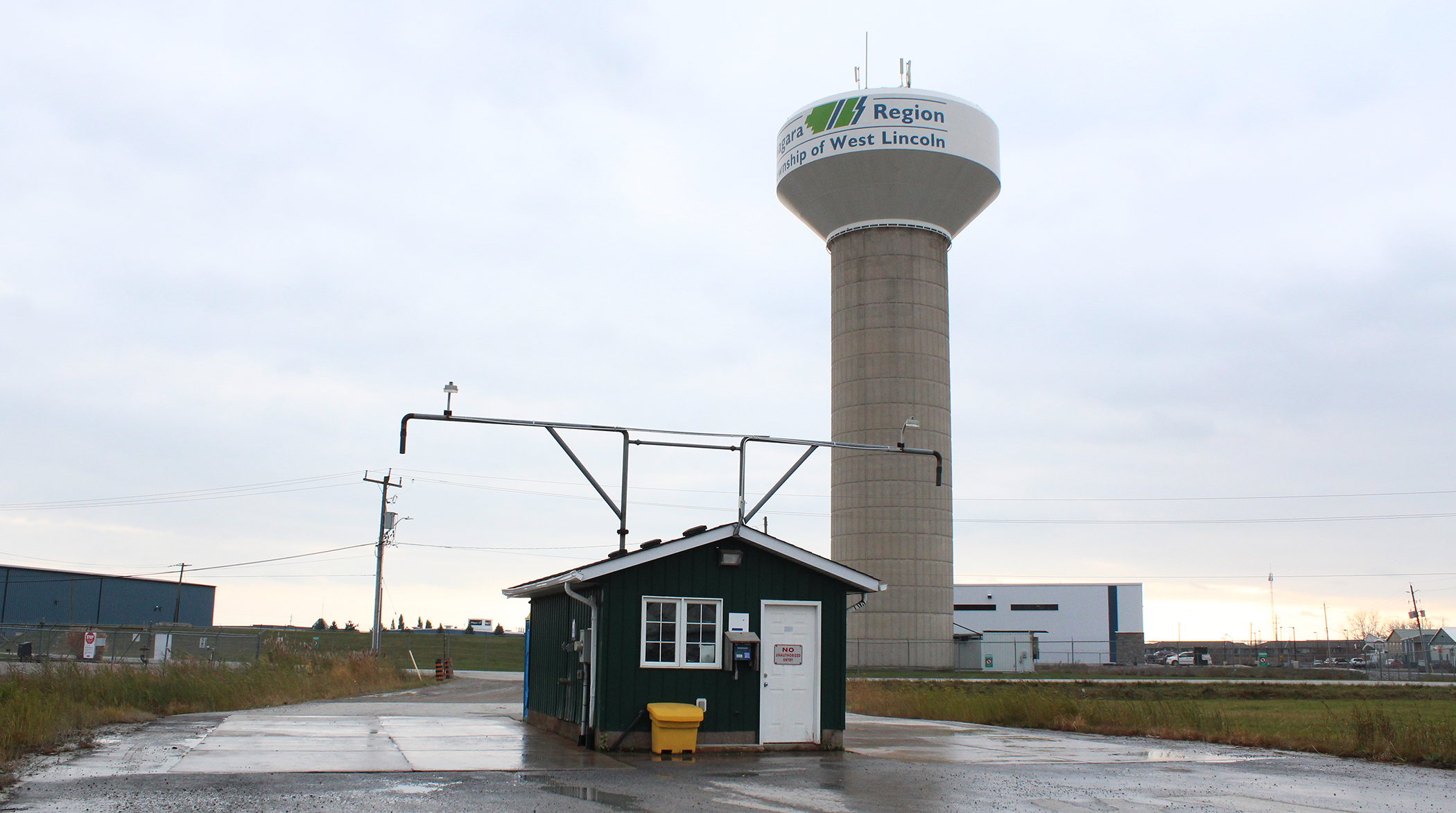 Photo of Bulk Fill Station with water tower in the background