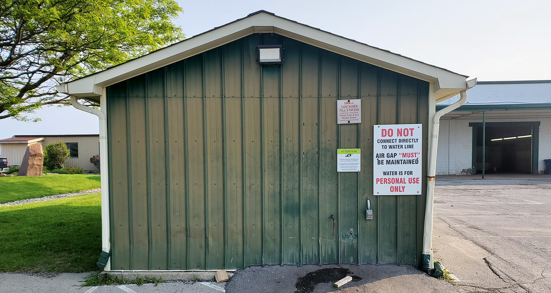 Small Container Water Fill Station