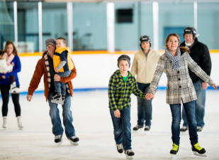 People ice skating